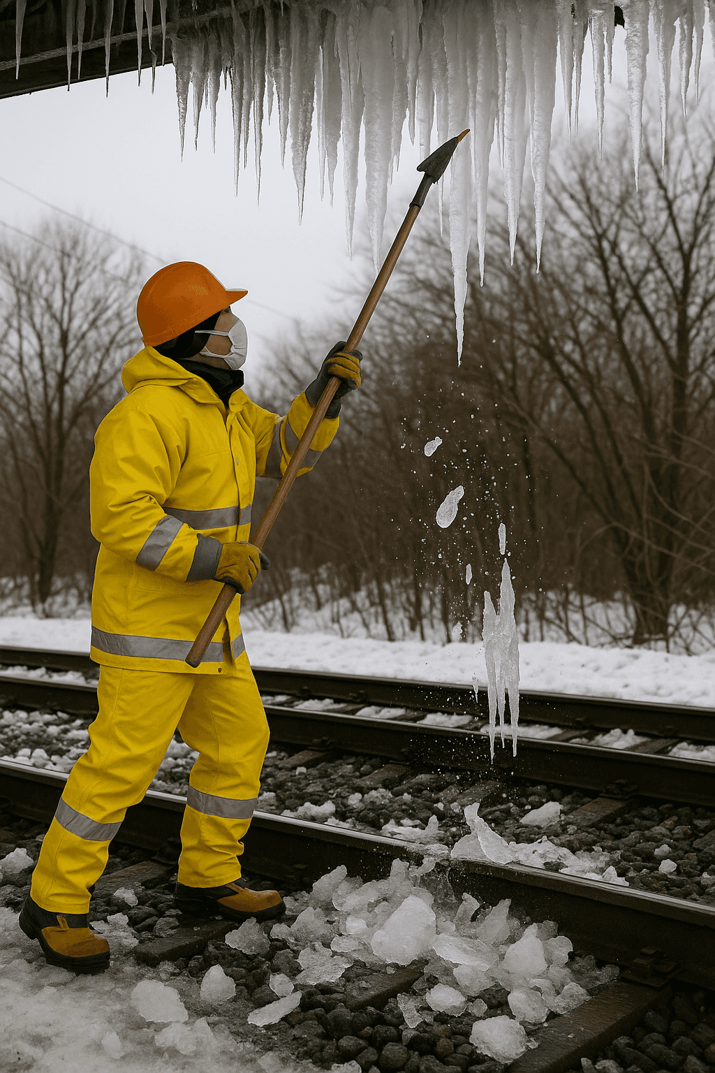 雪国特有の災害要因の効率的な除去作業による安全向上