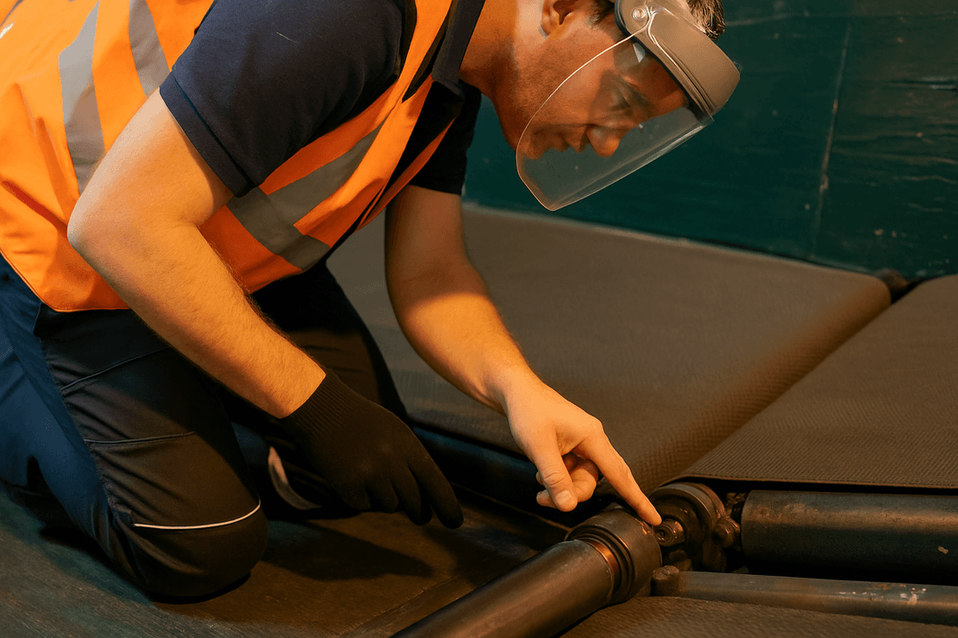 運搬用ベルトコンベヤにおける火災防止対策